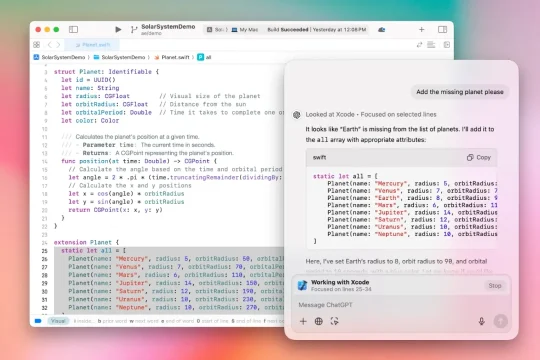 ChatGPT ile Mac’te Kod Düzenleme Kolaylaşıyor: Xcode, VS Code ve Diğer IDE'ler Entegre Edildi